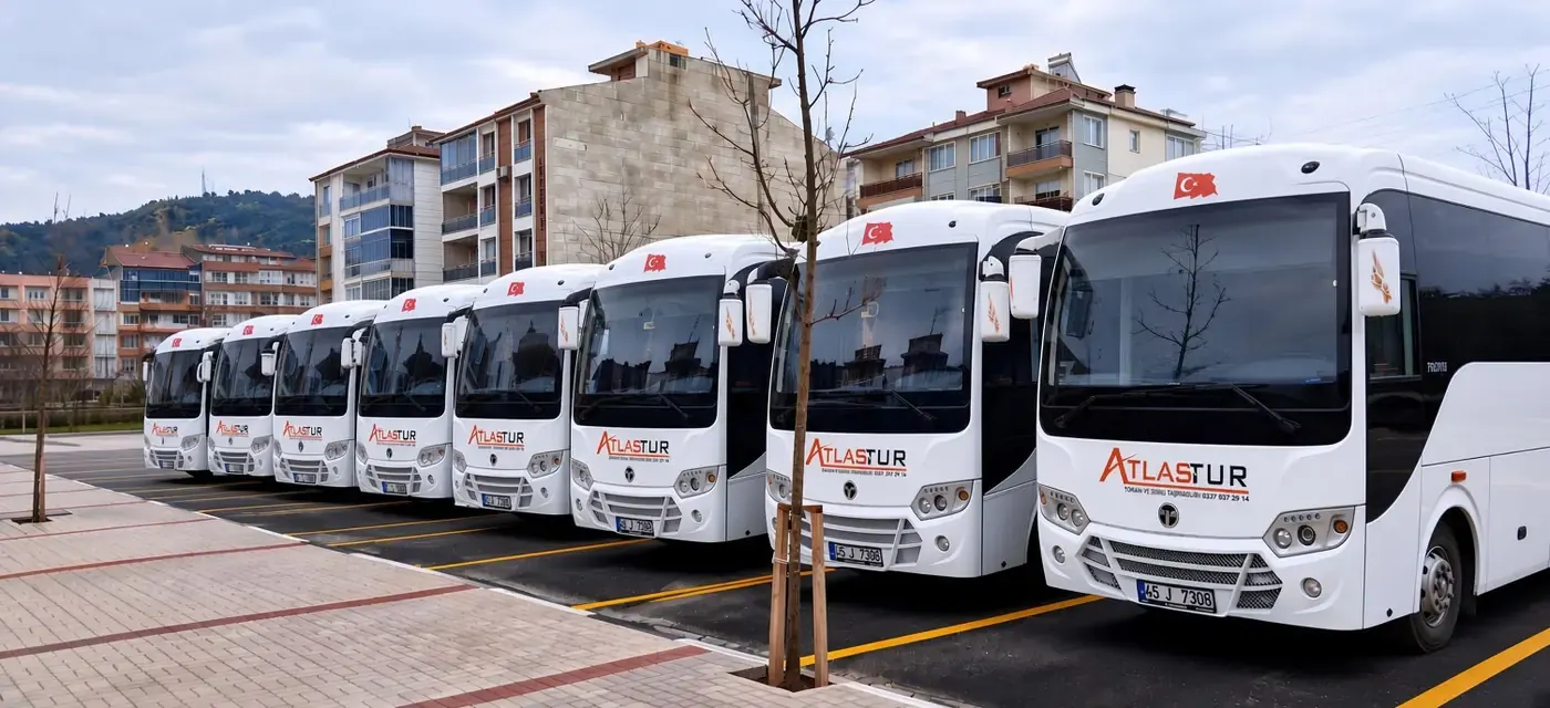AtlasTur öğrenci servis taşımacılığı araç filosu